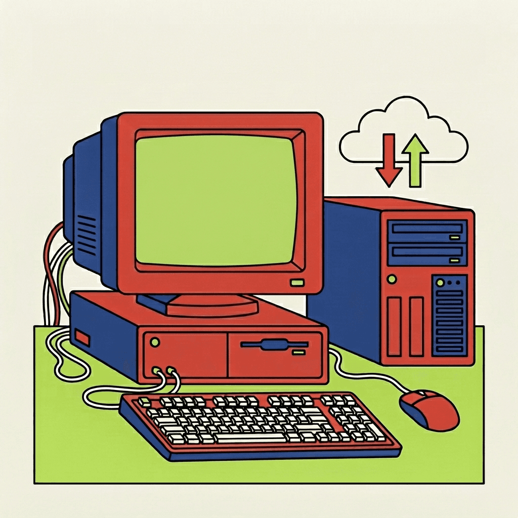 Product and engineering workstation illustration